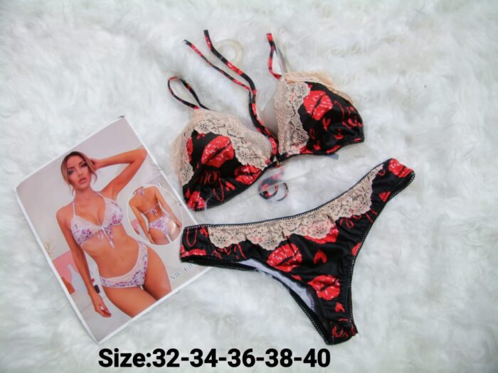 Printed design Bra And Penty